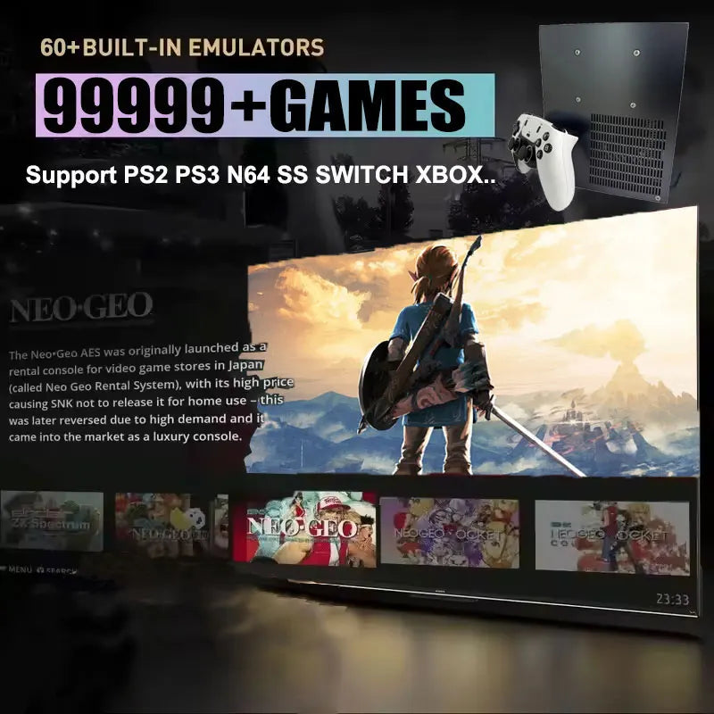 New Upgrade CPU AC1 Pro Dual System features Win11 2/4TB ROM 8G/16G RAM  and over 99,999 games for Switch, PS2, PS3,XBOX,NGC