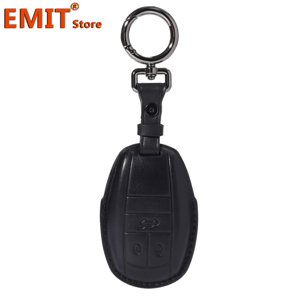 Handmade Leather Key Fob for Bentley Bentayga Continental Flying Spur Mulsanne PHEV Continental GT Cover Case Car Accessories