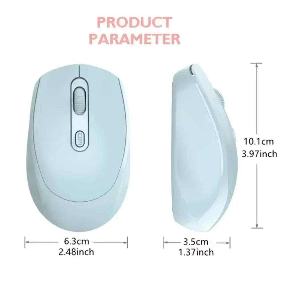 Wireless Silent Mouse Suitable For Business Office Esports Games Bluetooth 5.2 2.4G Dual Mode Mice Ergonomics Rechargeable Mouse
