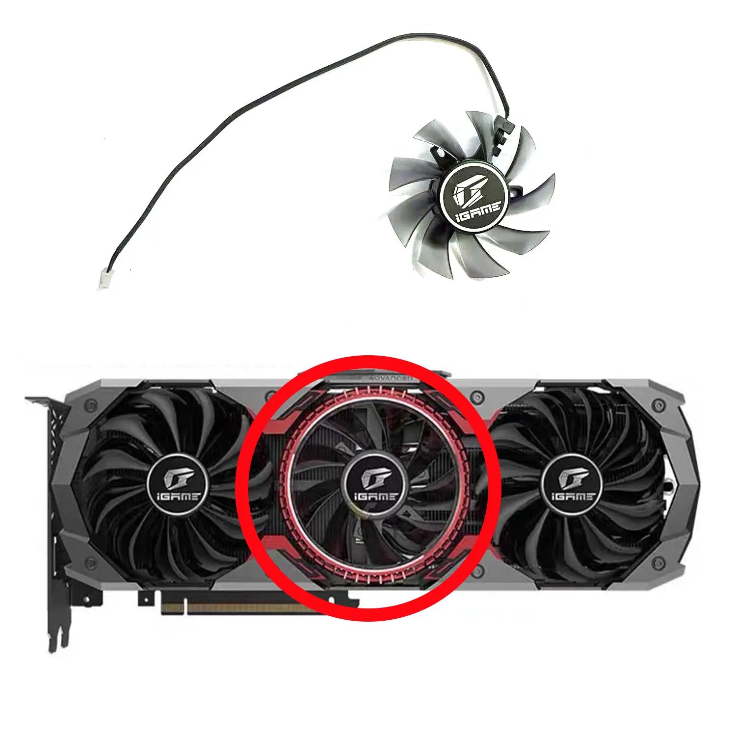 Colorful iGame GeForce RTX 2080 Ti 2080 2070 2060 GTX 1660 1660Ti 85mm 75mm 4pin PVA080E12R GPU Fan