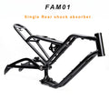 Premium 20" Softtail Electric Fat Tire Bike Frame Full Suspension 6061 Aluminum Alloy for Off-Road Snow E-Bike