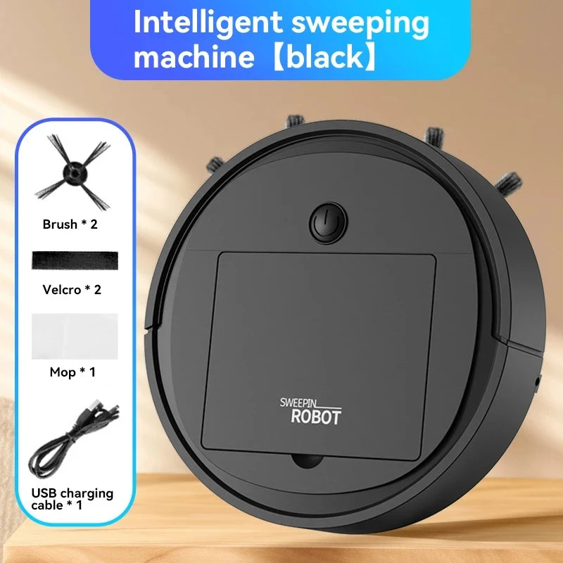 3-in-1 Smart Sweep Robot 4000pa Suction Power Fully Automatic Home Cleaning Machine USB Charge Smart Vacuum Cleaner