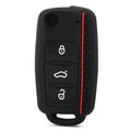 Silicone Car Key Fob Case Cover for Volkswagen Sagitar/Polo/Golf/Bora/Tiguan/TOUAREG/Phaeton/SEAT/Skoda Key Fob Cover
