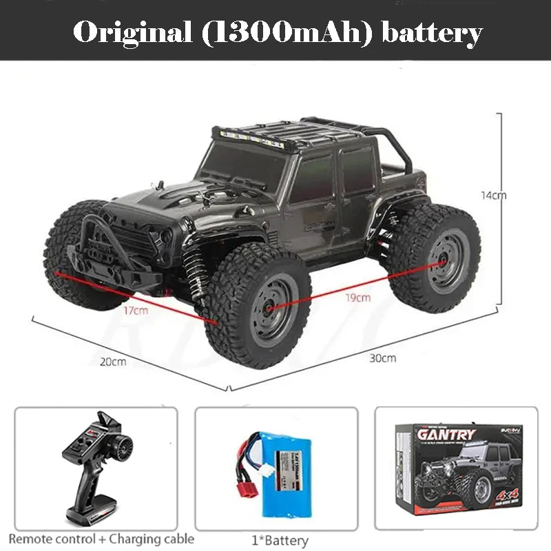 1:16 80km/h Brushless RC Drift Car With LED Lights 4WD Electric High Speed Racing Remote Control Monster Truck for Kids Adults