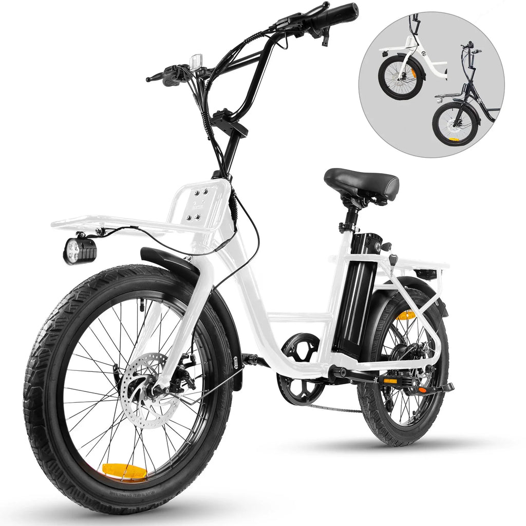 750W motor electric bicycle, 48V-10ah lithium battery outing life travel 20-inch durable urban commuting E-Bike