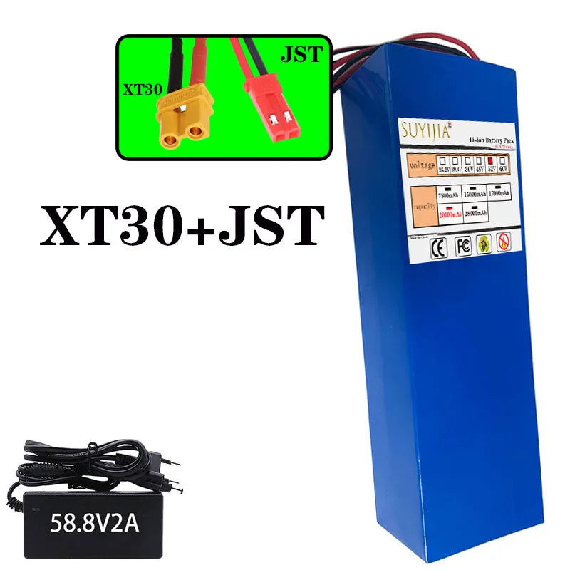 52V 14S4P 20Ah high-capacity21700 lithium-ion battery high-powerdual-port fastcharging suitable for dual-drive electric scooters