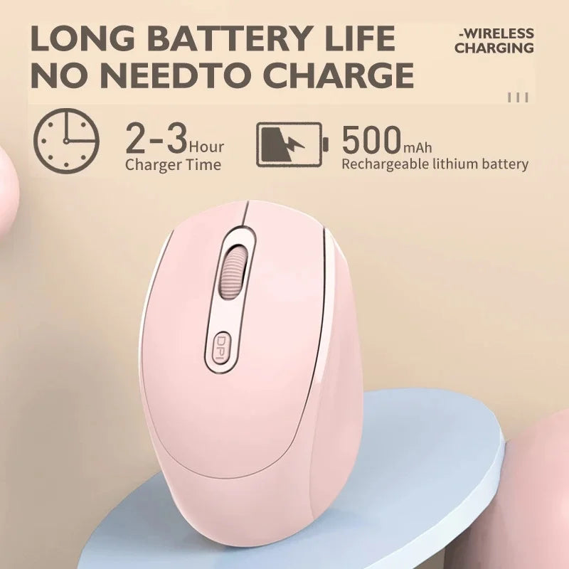 Wireless Silent Mouse Suitable For Business Office Esports Games Bluetooth 5.2 2.4G Dual Mode Mice Ergonomics Rechargeable Mouse