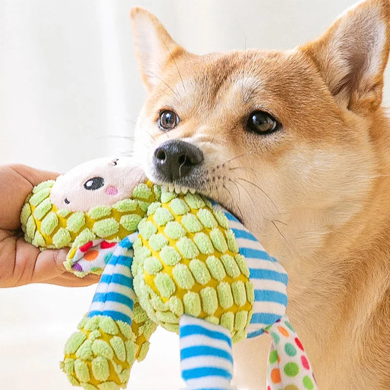Cute Animals Plush Pet Toys for Small Dogs Squeaky Puppy Dog Chew Toy Clean Teeth mascotas Accessories Stuffed Shih Tzu Products