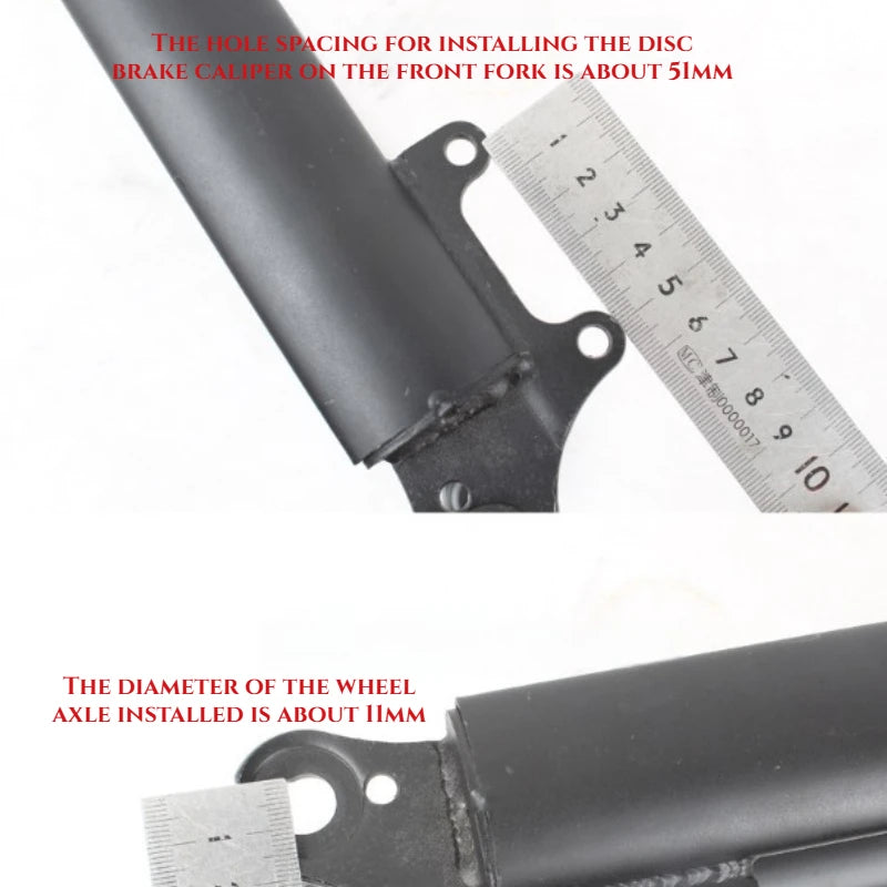 26x4.0 Extra Wide Fat Tire Fork, High Carbon Steel Rigid Fork for 26" Snow Bike, Off-Road Beach Bike Fork, Heavy Duty Front Fork