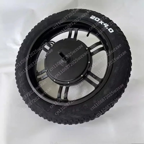 20 Inch Brushless Gearless 48V 60V 72V 1500W Off-road Fat 20x4.0 20x4 1/4 Tire   Bike Bicycle Snowbike Hub Motor