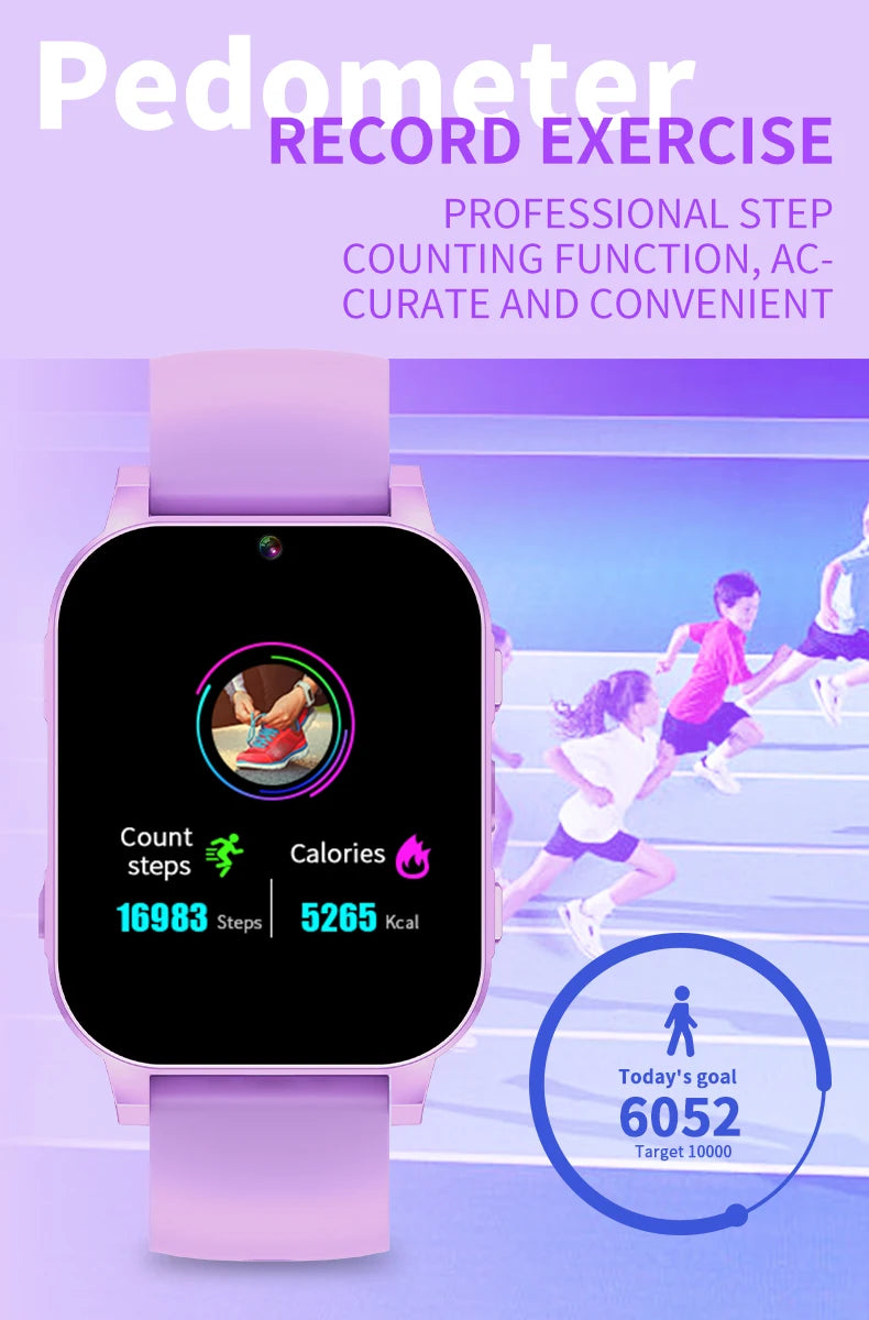 Smart Watch for Kids Puzzle Games HD Touch Screen Camera Music Player Pedometer Alarm Clock Calculator Flashlight Kids Watches