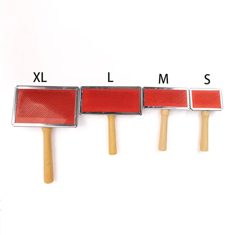 Pet Hair Combing And Shedding Tools, Pet Cleaning Spinning Needles, Cat Grooming Products, Wooden Handle Brushes