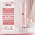 Double Head Electric Epilator Women Rechargeable Painless Hair Remover Shaver for Body Private Areas Bikini Gentle Trimming