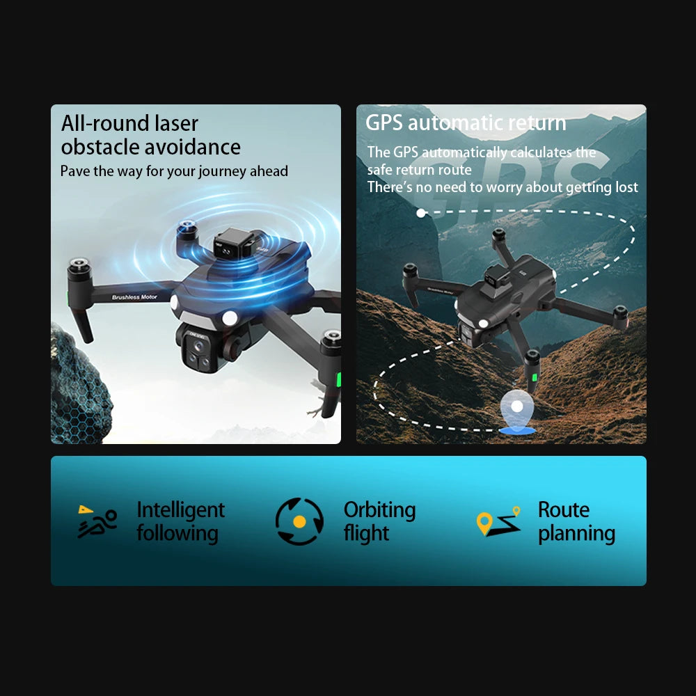 For Genuine A1R 3S 5G Screen-Controlled Drone with Laser 360 Obstacle Avoidance GPS Return Home 8K Camera for Aerial Photography