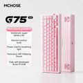 Gaming Mechanical Keyboard MCHOSE G75 V2 RGB  2.4G Connection Hot Swappable RGB Gasket Structure PC