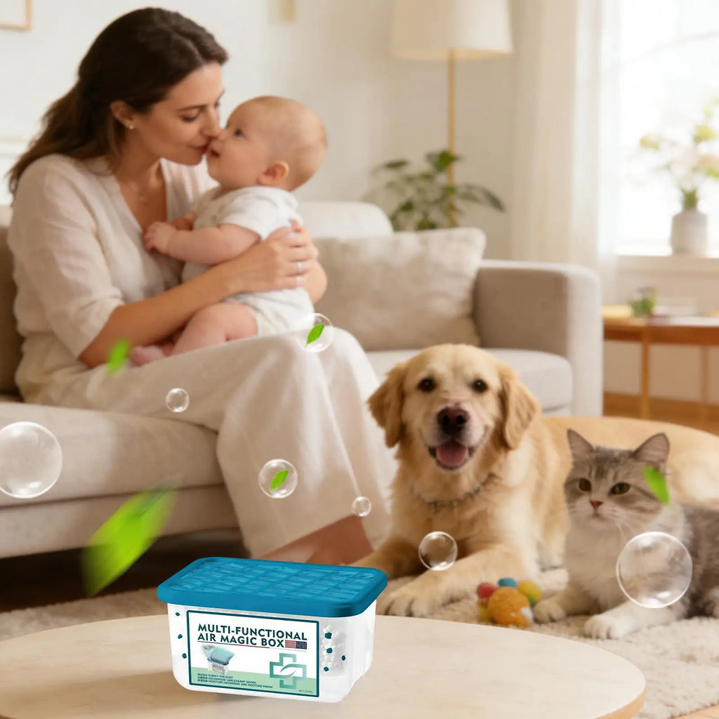 Air Purifier Airs Magics Box Multi Functional Indoor Air Purification Dust Removal Air Freshener Box Strong Suction Dust Remover