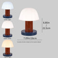 Mushroom table lamp bedroom bedside ambient light LED touch switch USB charging restaurant coffee room decorative light
