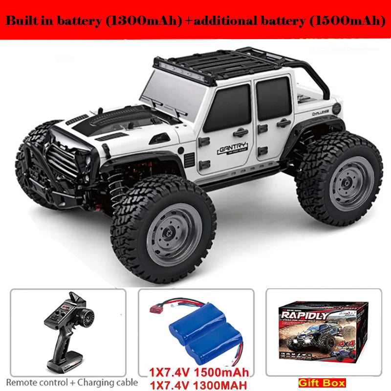 1:16 80km/h Brushless RC Drift Car With LED Lights 4WD Electric High Speed Racing Remote Control Monster Truck for Kids Adults