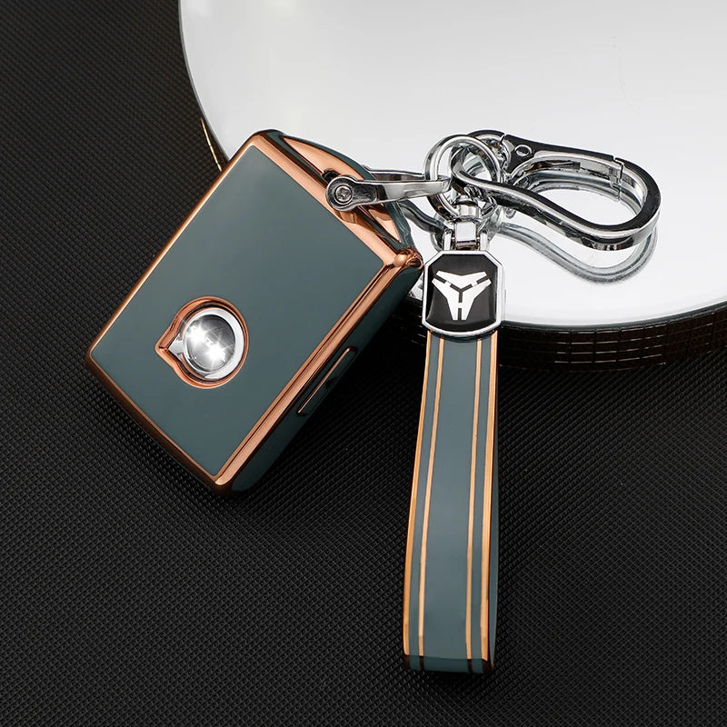 Car Remote Key Fob Case Cover for Volvo S60 S90 V90 XC40 XC60 XC90 Key TPU Protective Shell Premium Accessory