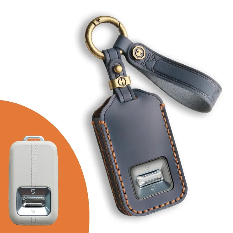 For Geely ZEEKR 9X 2025 2026 Key Fob Cover Full Coverage Car Key Case Protective Case Shell Car Keychain Interior Accessories