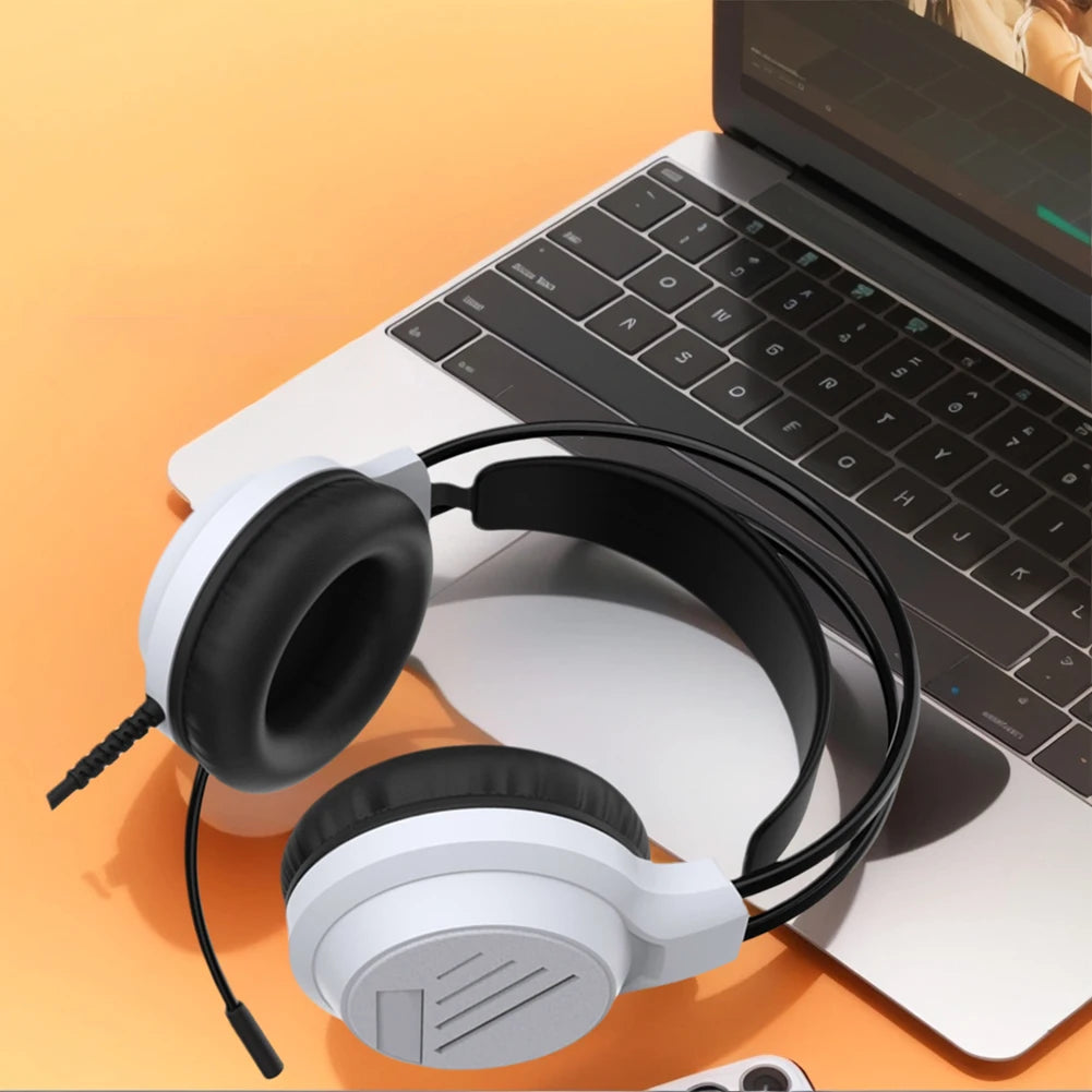 Gaming Headset with Mic Sports Gaming Noise Cancelling Headset Over-ear Headphone for PS5/PS4/Switch/XBOX/PC Wired Headphones