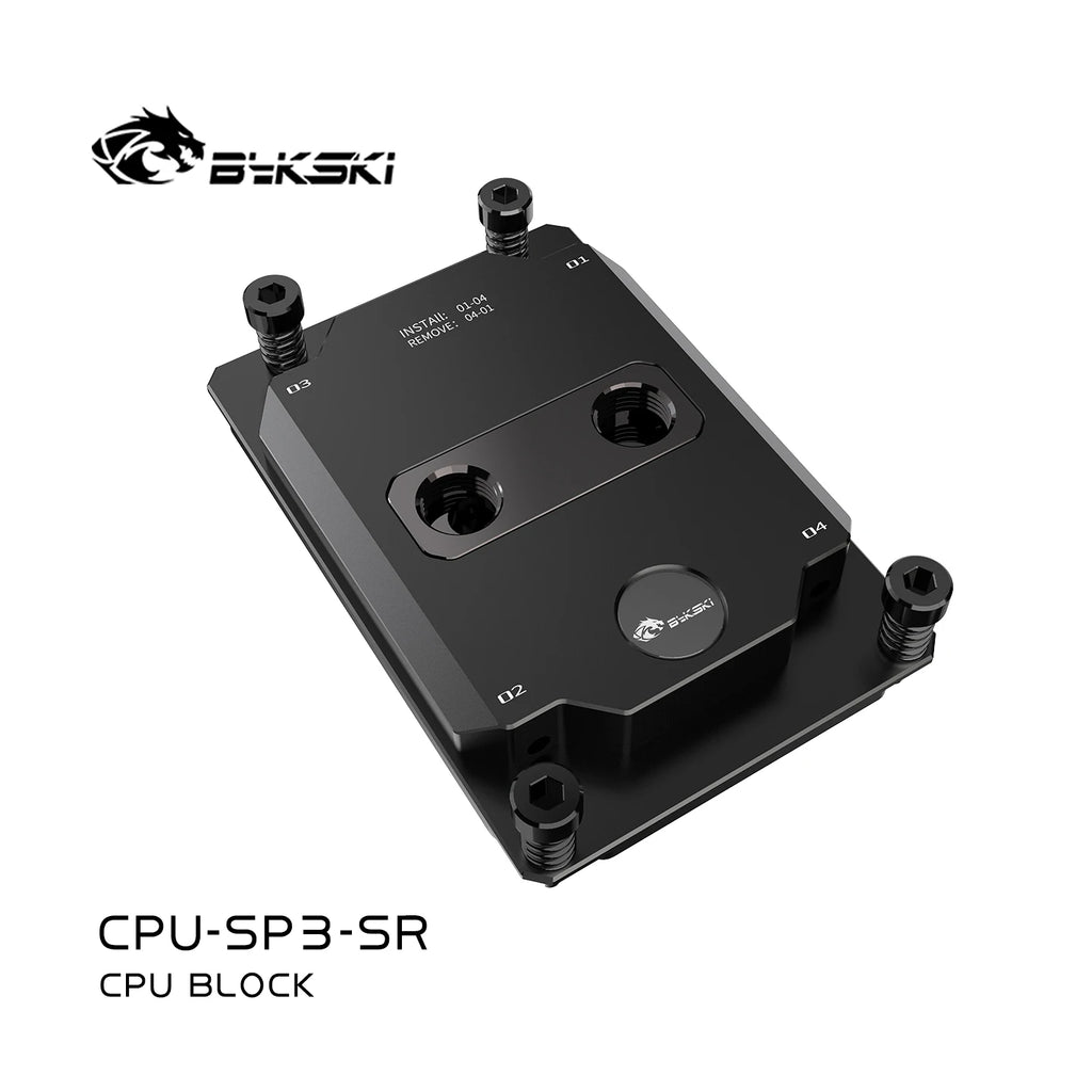 Bykski CPU-SP3-SR, CPU-SP5-SR CPU Water Block Use for AMD SP3 SP5 Server AI Cloud Computing Liquid Cooling All-Metal