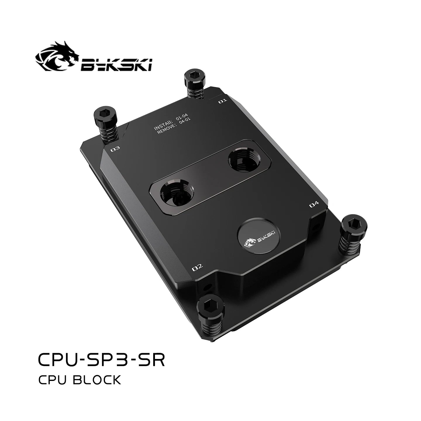 Bykski CPU-SP3-SR, CPU-SP5-SR CPU Water Block Use for AMD SP3 SP5 Server AI Cloud Computing Liquid Cooling All-Metal
