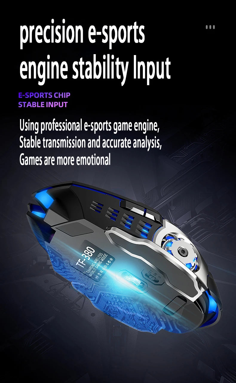 Mechanical hand feel electronic sports game business office wireless USB light keyboard set
