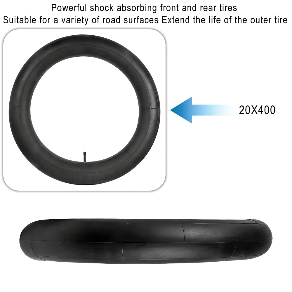 20*4.0 Anti-Slip Fat Tire for Electric Bicycle Tire ATV Tyre Beach Bike Tire City 20x400 Rubber Inner Tube Replacement Parts