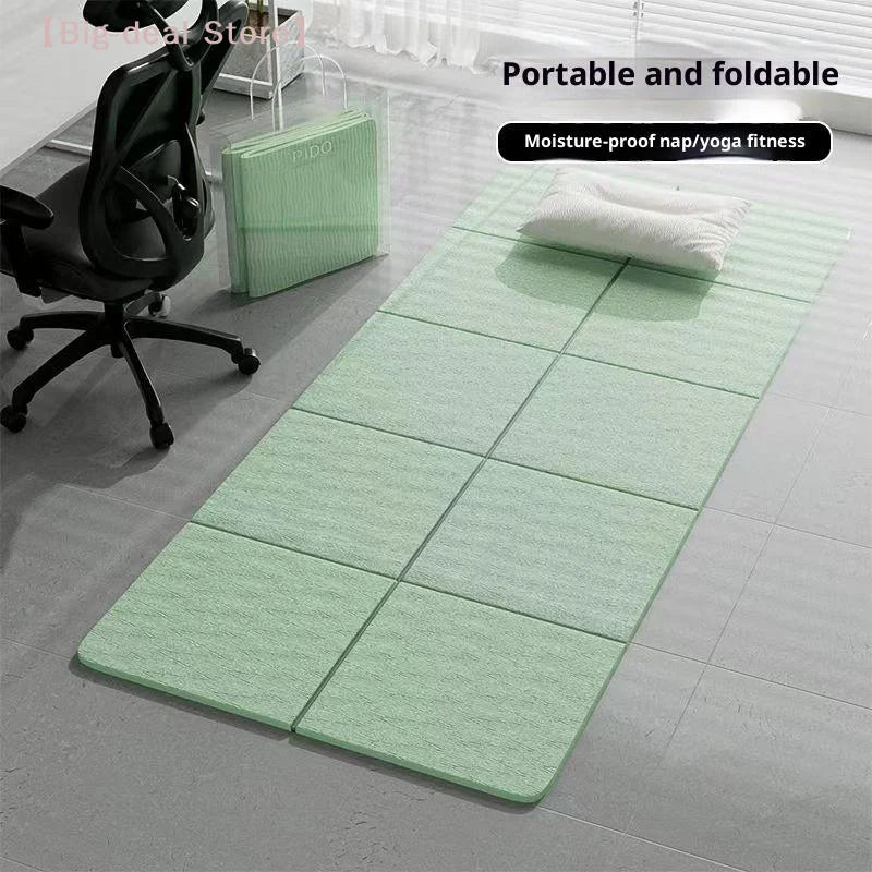 【M】4mm Thick TPE Foldable Yoga Mat 183*61cm Easy Storage For Travel Yoga Pilates Home Exercise Floor Mat