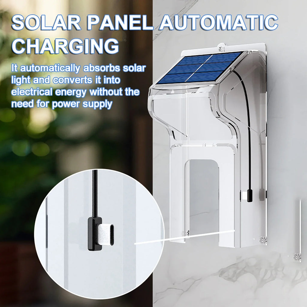 Wireless Doorbells with Solar Cover Camera High Definition Intelligent Video Door Bell Waterproof Smart Home Intercom Video Bell
