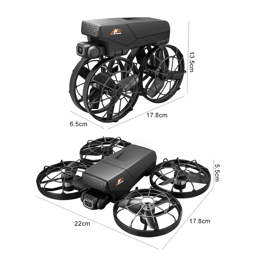 Aerial Photography Drone with 8K Camera -M8 GPS FPV Foldable Quadcopter Follow Me Mode Auto Return 5G WiFi RC Toy Gift for Adult
