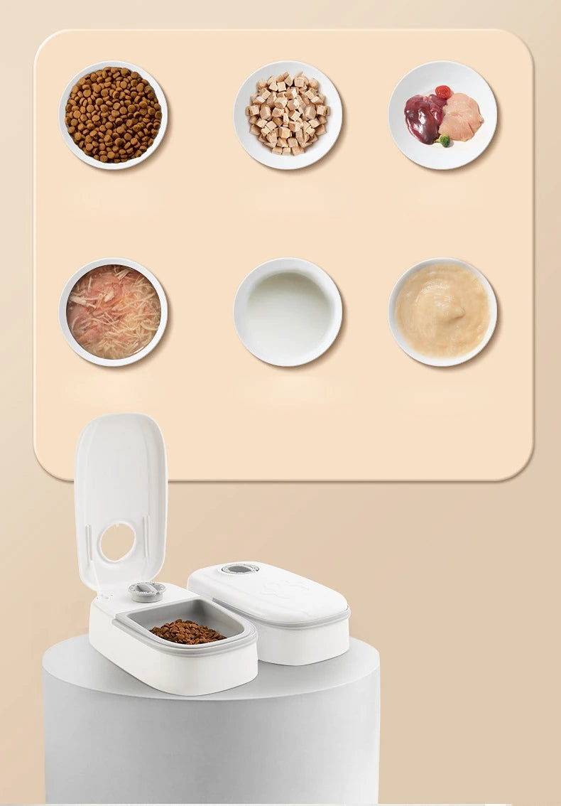 Pet Automatic Timing Feeder Detachable Large Capacity Dog Dry Food Dispenser Smart  Food Feeder Timed for Cats Dogs