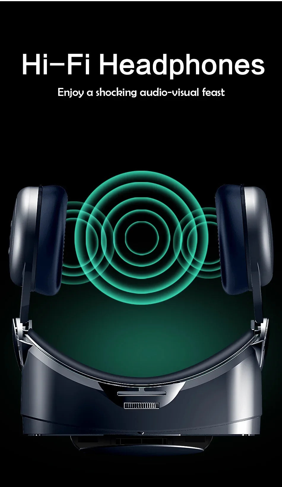Virtual Reality Glasses 3D VR Headset Smart 7 Inches Helmet for Smartphones Phone Android iPhone Lenses Binoculars Goggles Viar