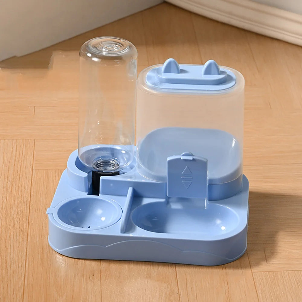 Automatic Pet Bowl for Cats - 2-in-1 Feeder & Water Dispenser, Non-Slip Cat Bowl, Suitable for Cats & Small Dogs,