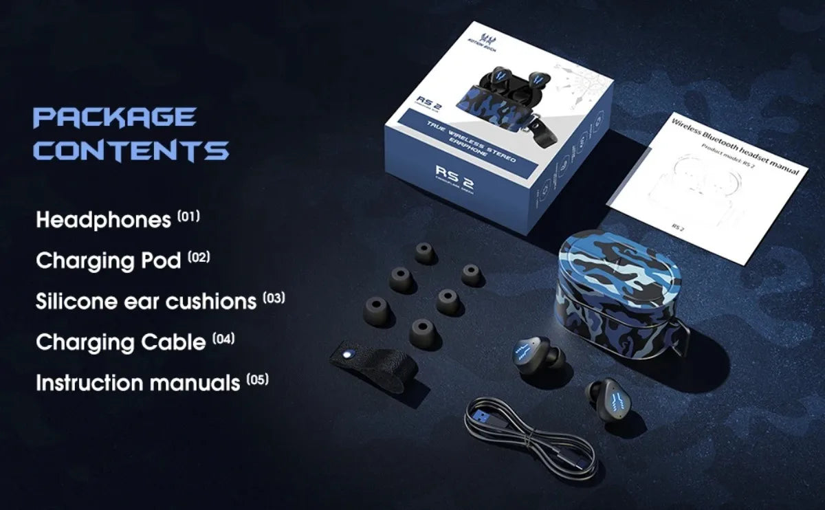 Bluetooth Gaming Earphones Wireless Noise-Canceling Headphones Low Latency Hi-Fi Audio Game Party for Gamer Friends Family