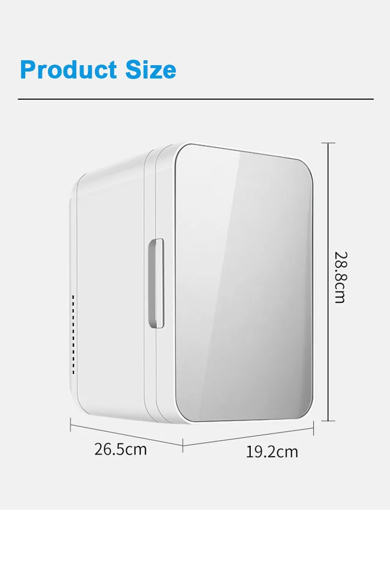 12V/220V Mini Fridge Refrigerator Beauty Cooler Warmer Refrigerators Constant Temperature Skincare Preservation for HOME CAR