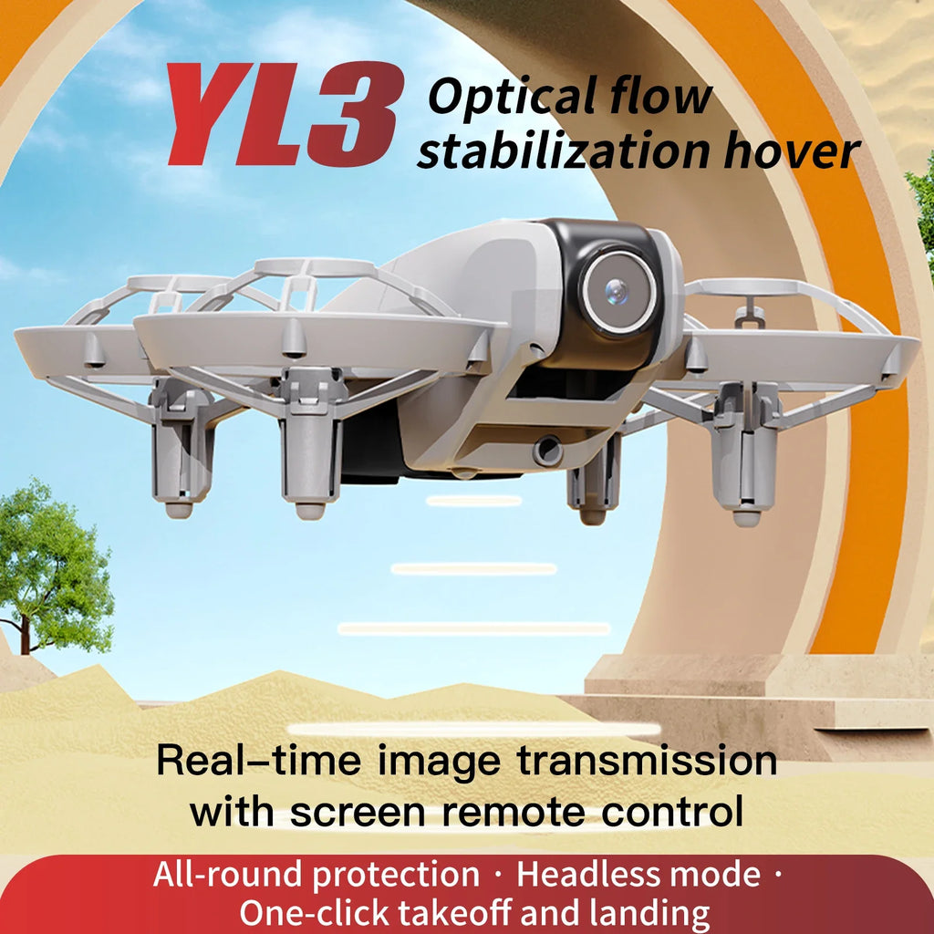 Lenovo Dual Camera Drone YL3 Aerial Photography Aircraft 5G WIFI Brushless Motor Remote Control Optical Flow Hover Aircraft Gift
