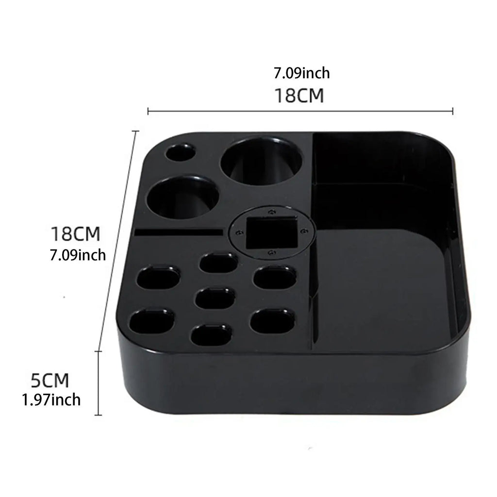 Pet Grooming Tool Storage Box Haircutting Shears Scissors Tweezers Organizer for Brushes and Dog Combs with Rotating Feature