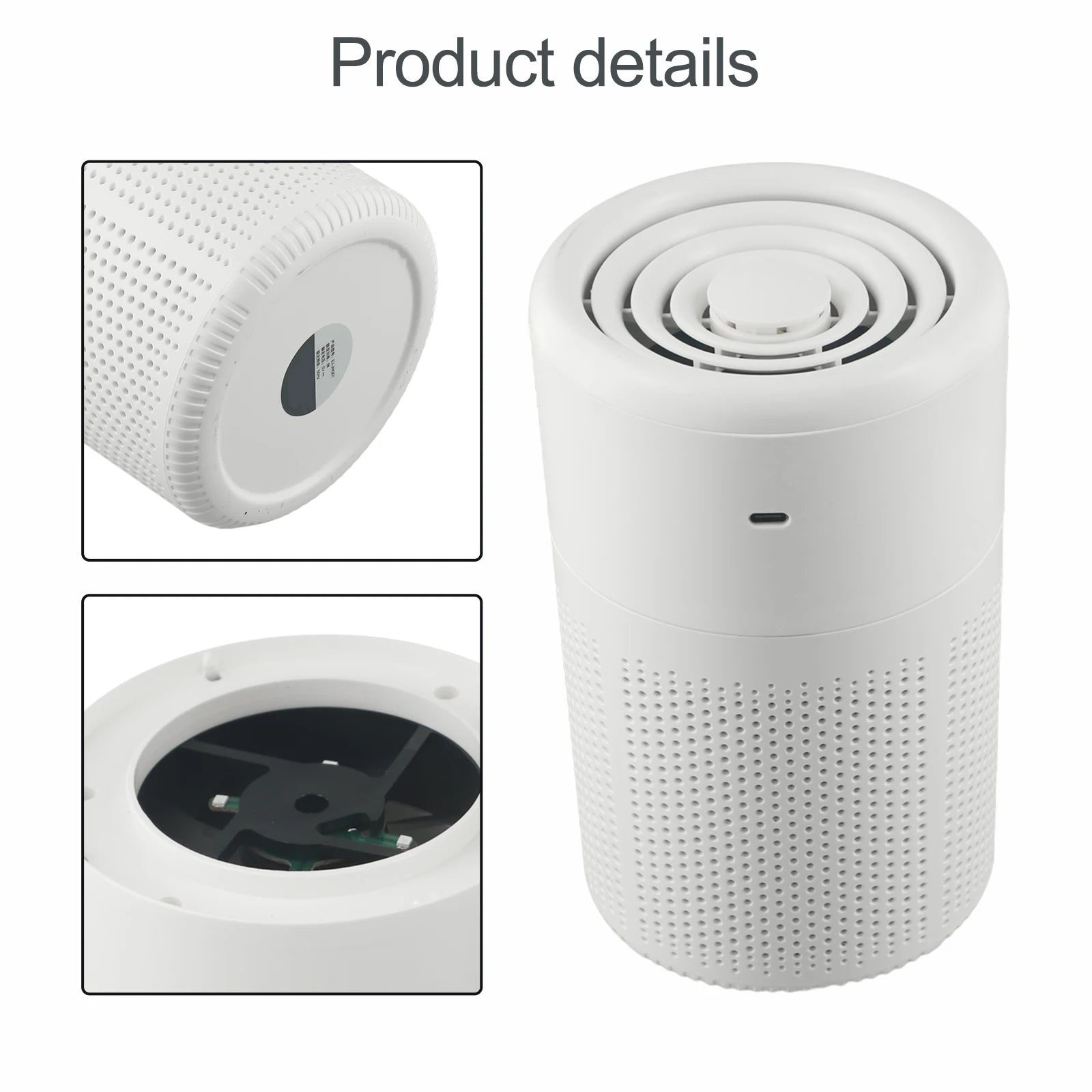 Air Purifier For Home Use With Activated Carbon Filter, Removes PM 2.5 And Formaldehyde, Compatible With Aromatherapy Tablets