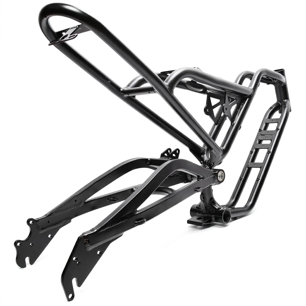 Premium 20" Softtail Electric Fat Tire Bike Frame Full Suspension 6061 Aluminum Alloy for Off-Road Snow E-Bike