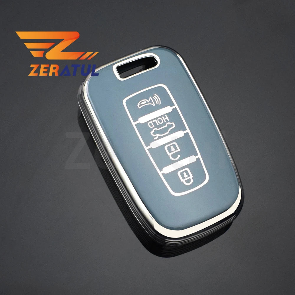 Car Key Case Cover Shell Fob 4 Buttons For Kia Hyundai EQUUS Optima K5 Forte Opirus Rohens Ix35 SOUL SORENTO MOHAVE Borrego