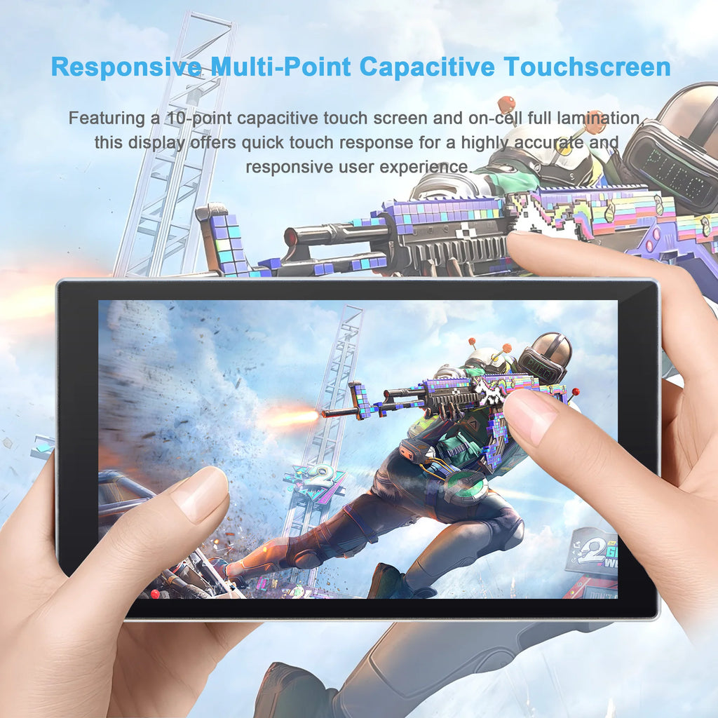 Gaming Monitor 7 Inch FHD Touch Potable Monitor 1920x1080 IPS Raspberry Pi Orange Pi Pocket PC Monitor Wisecoco LCD Monitor