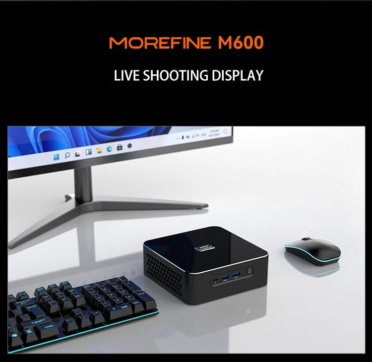 MOREFINE Mini Pc Gamer CPU Ryzen 9 8945HS AMD R7 8845HS R7-8745HS R5-8645HS 2.5G LAN Windows11PRO Desktop Computador Gaming PC