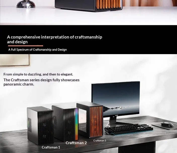 WJCOOLMAN Craftsman Series Home-type Desktop computer with small chassis Supports M-ATX motherboard