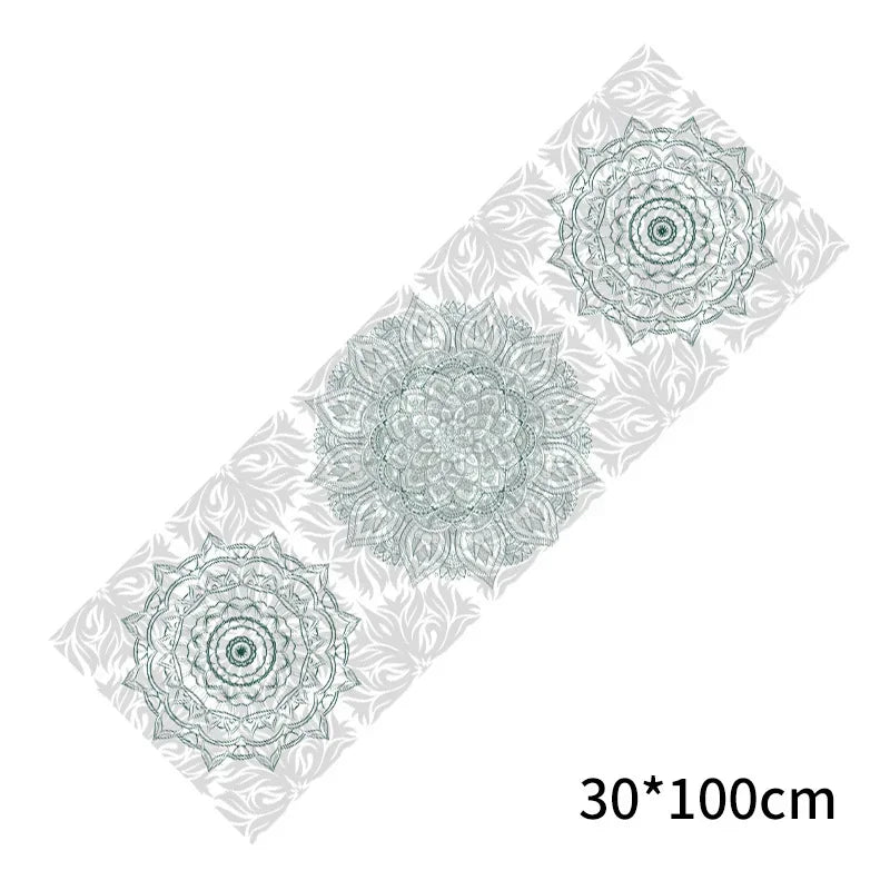 30*100cm Printed Yoga Towel Portable Double Layer Non-Slip Mat Protection Yoga Exercise Pad Quick Drying Pilates Towel Blanket