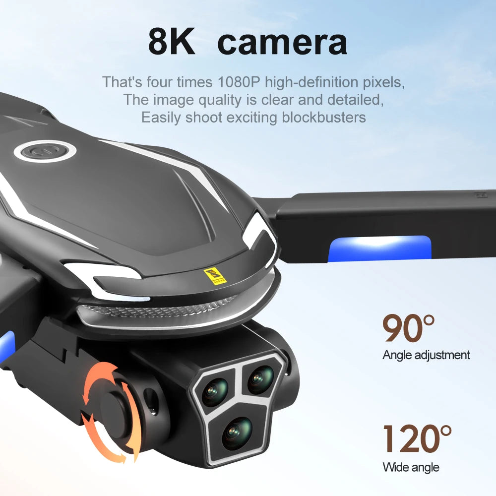 Original V888 4K Drone Three Camera HD Aerial Photography WIFI 5G Optical Localization Four-way Obstacle Avoidance New Dron