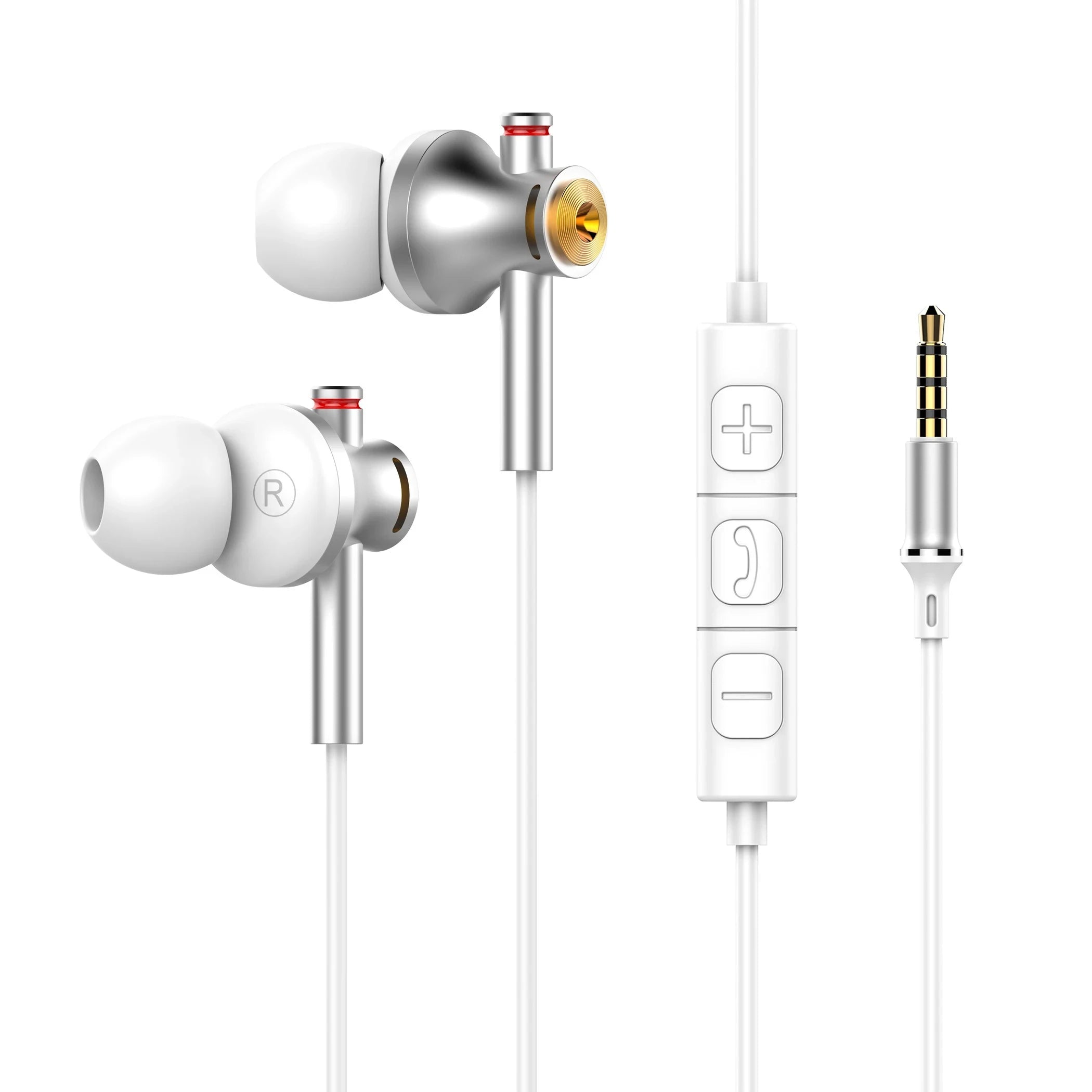 EARDECO 3.5mm/typec Gaming Earbud Wired Headphones In-ear Sport Music Wired Earphone Earbuds Bass with Mic Stereo Metal Running