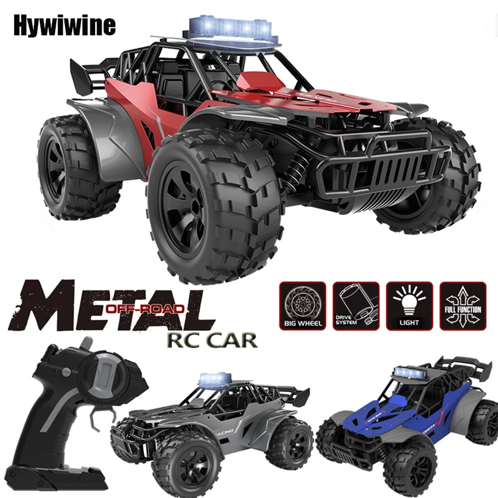 2.4G High Speed RC Racing Car 20KM/H Off Road Truck With LED Light Simulation Climbing Remote Control Vehicle Electric Kids Toys