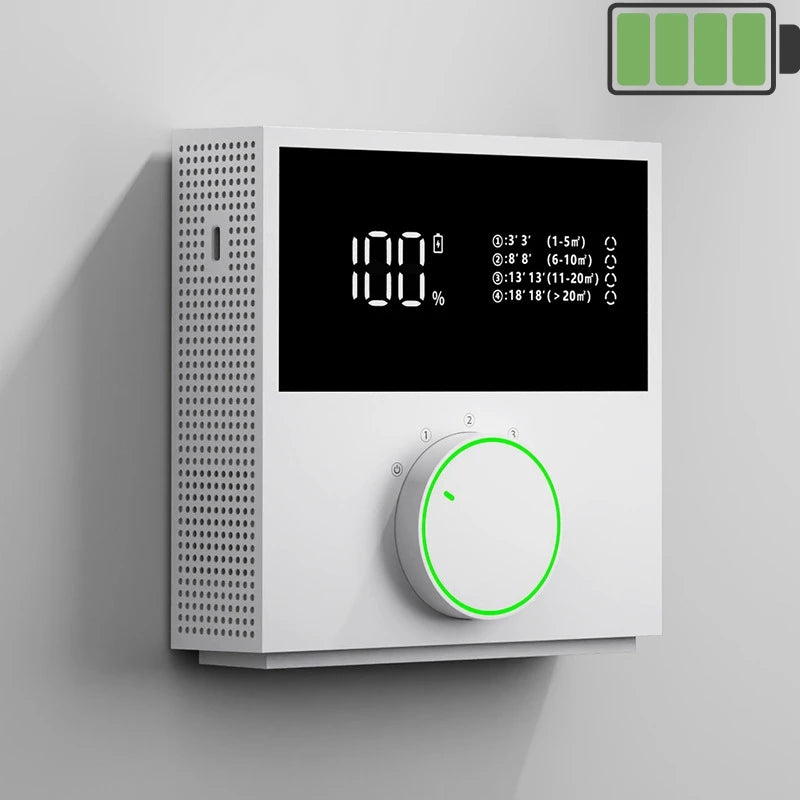 MSS Wall-Mounted Portable Air Purifier Ionic Freshener Deodorization Aldehyde/Smoking Odor Removal for Home Toilet Bedroom Pets